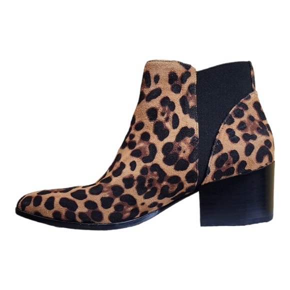 Chinese Laundry Finn Leopard Print Ankle Bootie Size 6.5 - Picture 3 of 11